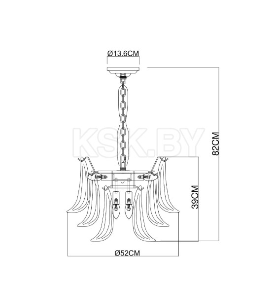 Светильник подвесной Arte Lamp MAYA A4072LM-6GO (A4072LM-6GO) 