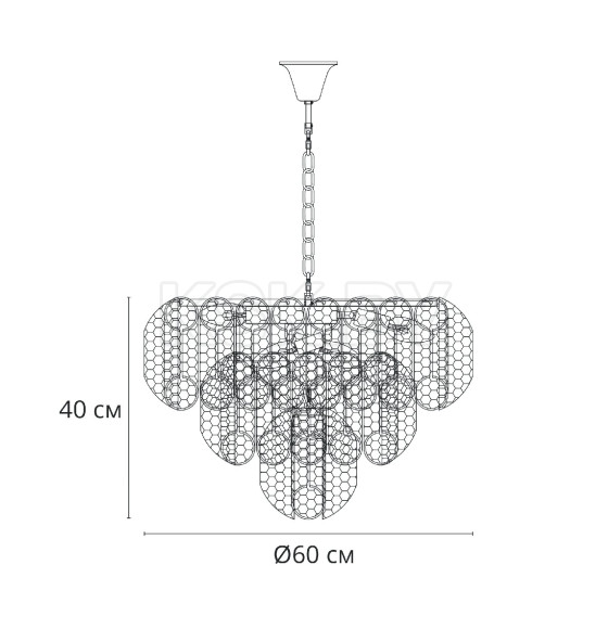 Светильник подвесной Arte Lamp EVELYN A4073LM-12PB (A4073LM-12PB) 