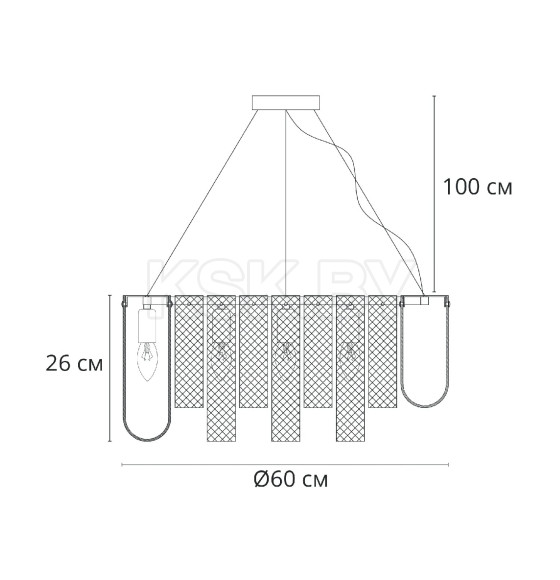Светильник подвесной Arte Lamp DENEBOLA A4074LM-10CC (A4074LM-10CC) 