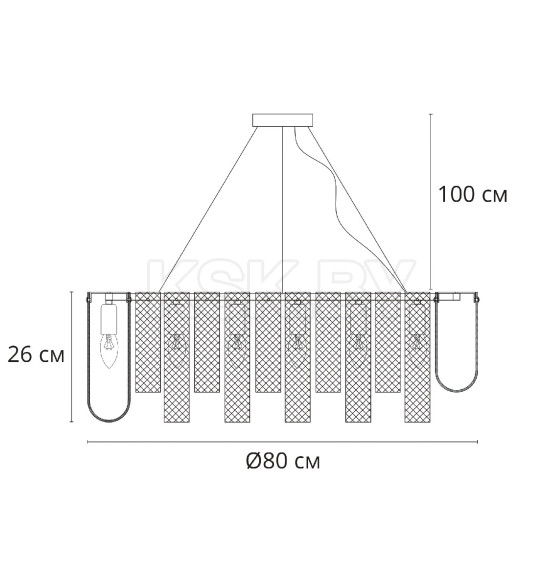 Светильник подвесной Arte Lamp DENEBOLA A4074LM-14CC (A4074LM-14CC) 