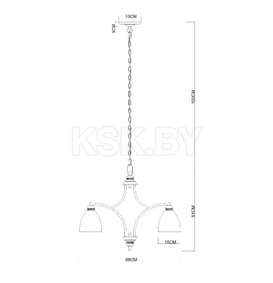 Светильник подвесной Arte Lamp BONITO A9518LM-5BA (A9518LM-5BA) 