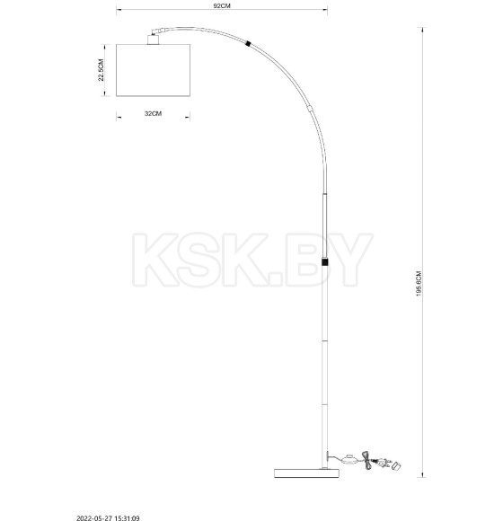 Светильник напольный Arte Lamp PAOLO A4060PN-1PB (A4060PN-1PB) 