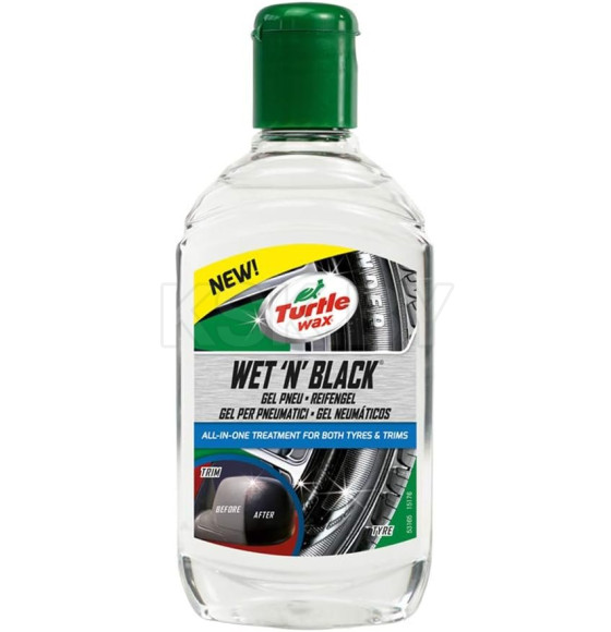 Полироль шин и пластика Turtle Wax WET N BLACK TRIM 300мл (53165) 