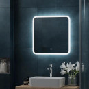 Зеркало Континент Bruno LED 600х600 ореольная холодная подсветка (ЗЛП2164) 