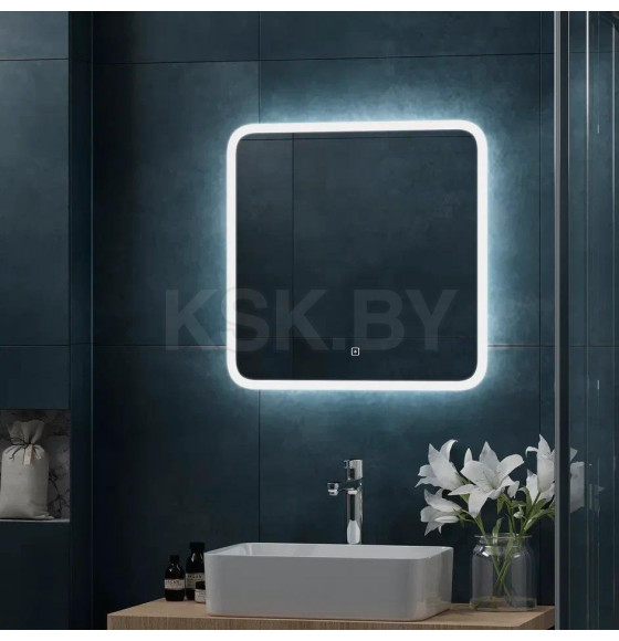 Зеркало Континент Bruno LED 600х600 ореольная холодная подсветка (ЗЛП2164) 