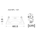 Светильник потолочный Arte Lamp ACCENTO A3219PL-1GY (A3219PL-1GY) 