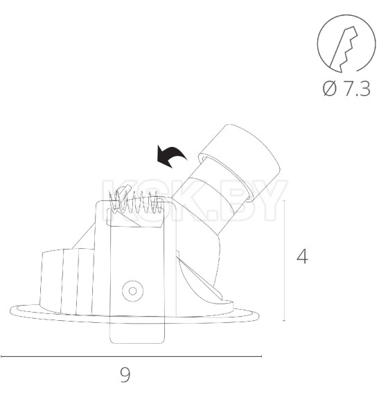 Светильник потолочный Arte Lamp ACCENTO A3219PL-1GY (A3219PL-1GY) 