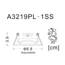 Светильник потолочный Arte Lamp ACCENTO A3219PL-1SS (A3219PL-1SS) 