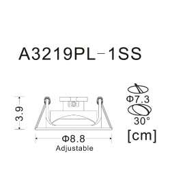 Светильник потолочный Arte Lamp ACCENTO A3219PL-1SS