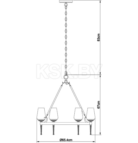 Светильник подвесной Arte Lamp STEFAN A1722SP-6BA (A1722SP-6BA) 