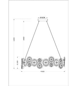 Светильник подвесной Arte Lamp SARAH A1062SP-6CC