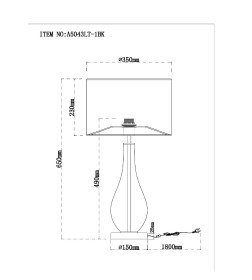 Светильник настольный Arte Lamp NAOS A5043LT-1BK