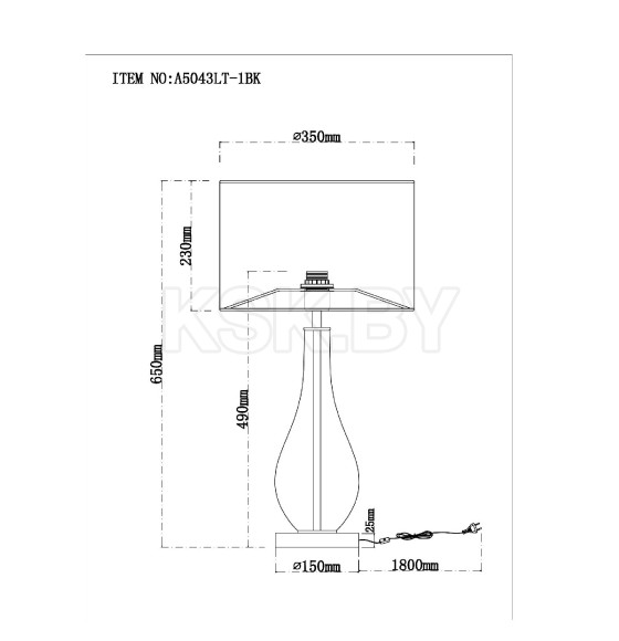 Светильник настольный Arte Lamp NAOS A5043LT-1BK (A5043LT-1BK) 