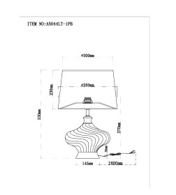 Светильник настольный Arte Lamp NEKKAR A5044LT-1PB