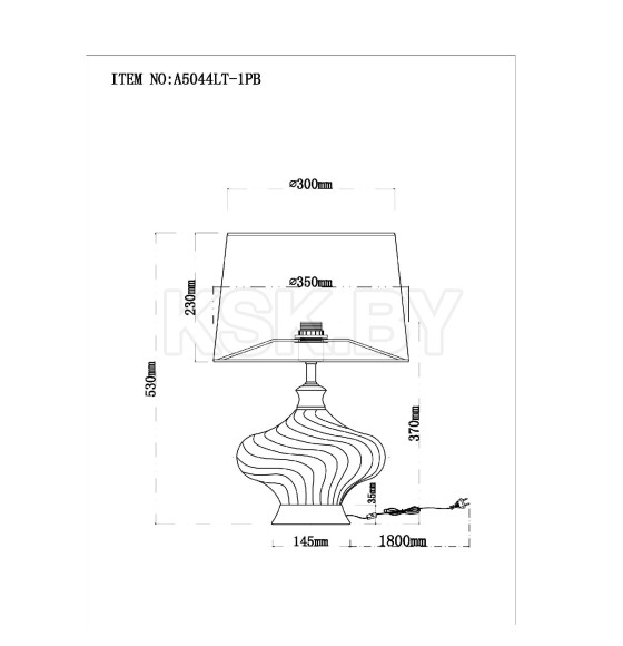 Светильник настольный Arte Lamp NEKKAR A5044LT-1PB (A5044LT-1PB) 