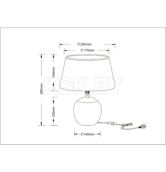 Светильник настольный Arte Lamp SCHEAT A5033LT-1WH (A5033LT-1WH) 