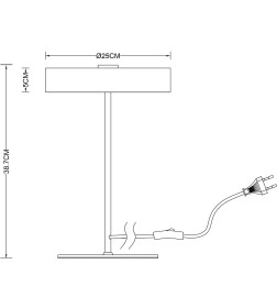 Светильник настольный Arte Lamp ELNATH A5038LT-3PB