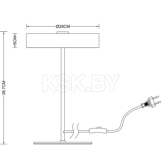 Светильник настольный Arte Lamp ELNATH A5038LT-3PB (A5038LT-3PB) 