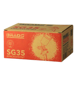 Краскопульт BRADO SG35 (HVLP, 1мм,  2.0-3,5бар, 200мл)