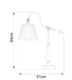 Светильник настольный Arte Lamp SEVILLE A1509LT-1PB