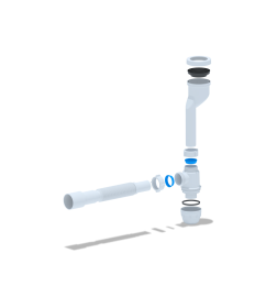 Сифон  для писсуара c трубой 32*40/50 (U1016)  