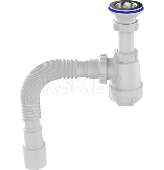 Сифон для умывальника 1 1/4"х40 с мет.реш. с г.т. 40х40/50  S1015-35-MR (S1015-35-MR) 