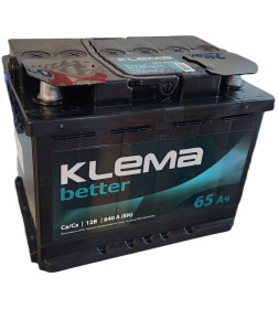 Аккумулятор KLEMA better 6CТ-65 АзЕ 640A евро (242x175x190)