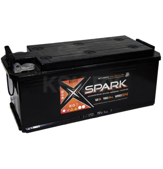 Аккумулятор SPARK 190Ah 1150A (EN) R+ болт (513x223x217) (SPA190-3-L-B-o) 