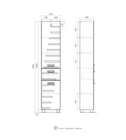 Пенал напольный Volna Joli 40 pnJOLI40-01