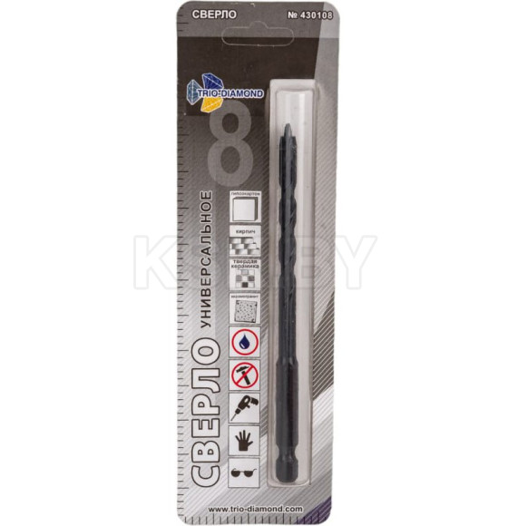 Сверло универсальное  8 мм Trio-Diamond 430108 (430108) 