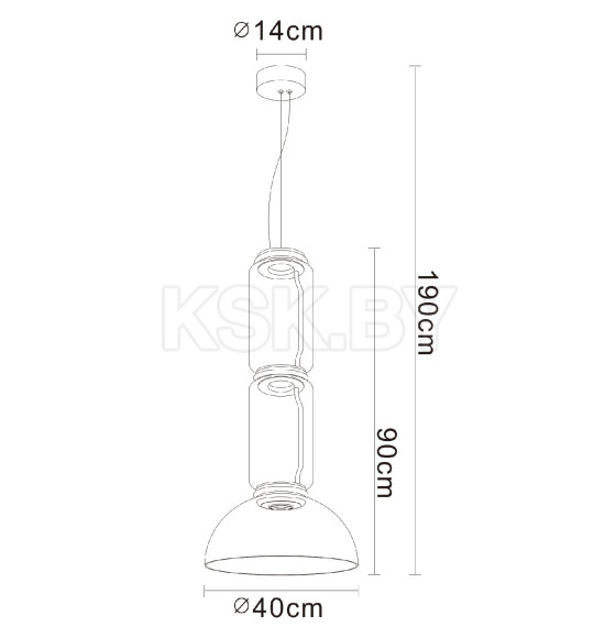 Светильник подвесной Divinare TRUMPET 1242/06 SP-24 (1242/06 SP-24) 