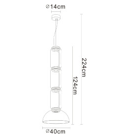 Светильник подвесной Divinare TRUMPET 1242/06 SP-30