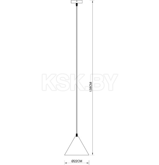 Светильник подвесной Arte Lamp DAVID A7033SP-1BK (A7033SP-1BK) 