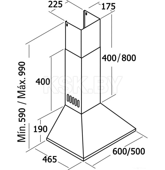 Вытяжка CATA V3-S600 BR (коричневая) (V3-S600 BR (коричневая)) 