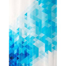 Штора для ванной без колец Tropikhome 180х200 BLUE SQUARES