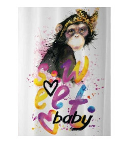 Штора для ванной без колец Tropikhome 180х200 SWEET BABY