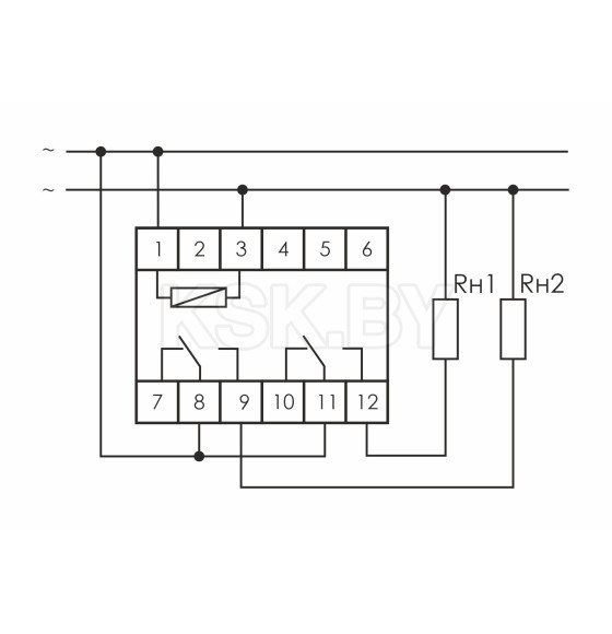 Реле электромагнитное РК-2Р 230 F&F (PK-2P 230В) 