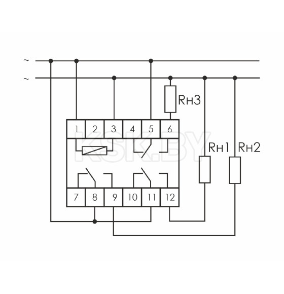 Реле электромагнитное РК-3Р 230В F&F (PK-3P-230) 