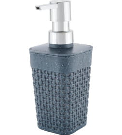 Дозатор для жидкого мыла пластиковый Plast Team Stone цвет темный камень PT134510026