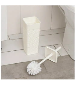 Ёрш для унитаза пластиковый Plast Team OSLO цвет молочный PT1356МЛ-16