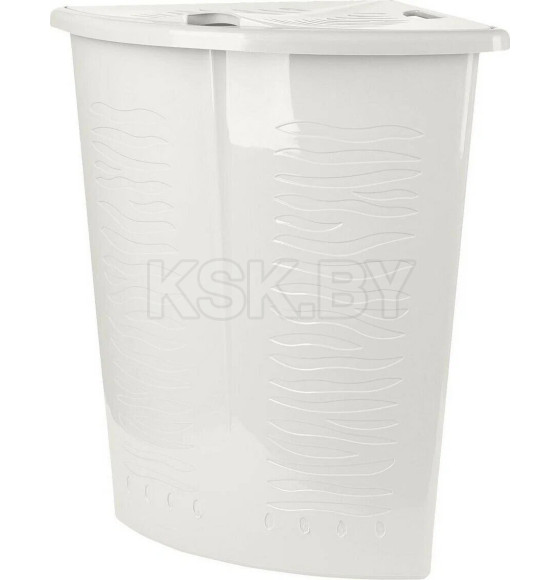 Корзина для белья Regular с откидной крышкой 40 л угловая, (белое облако) Keeplex (KL170011048) 