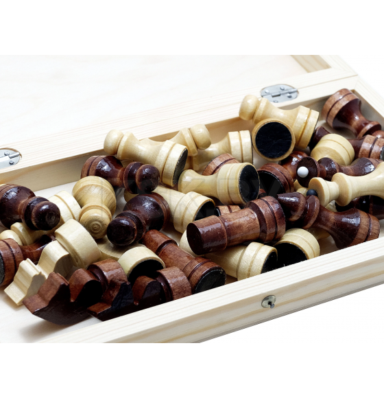 Шахматы лакированные с доской 290х145х38мм Р-1 (Р-1) 