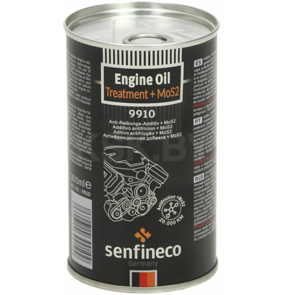 Присадка для моторных масел с молибденом Senfineco Engine Oil Treatment+  MoS2 300мл. (9910) 