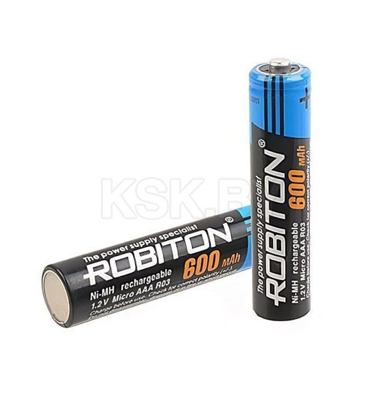 Аккумулятор AAA BL-2 Ni-MH (никель-металлогидридные) 600 mAH (2 шт) Robiton (БЛ08794) 