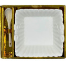 Набор подарочный (салатница, ложка) из фарфора DomiNado NSL-6 (NSL-6) 