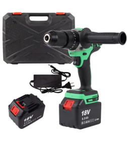 Дрель-шуруповерт аккумуляторная ударная Zitrek Green Impact 18V 063-4046