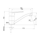 Смеситель для умывальника Milardo Helic HELSBR0M01 (HELSBR0M01) 