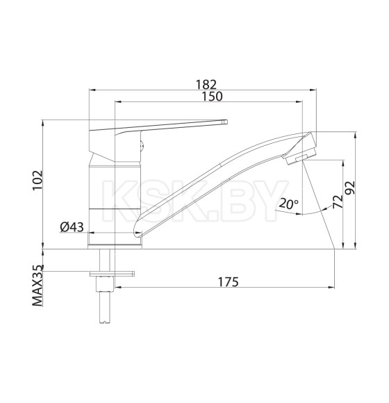 Смеситель для умывальника Milardo Helic HELSBR0M01 (HELSBR0M01) 