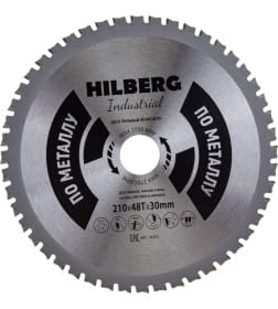 Диск пильный по металлу 210х48Тх30 мм Industrial Hilberg HF210
