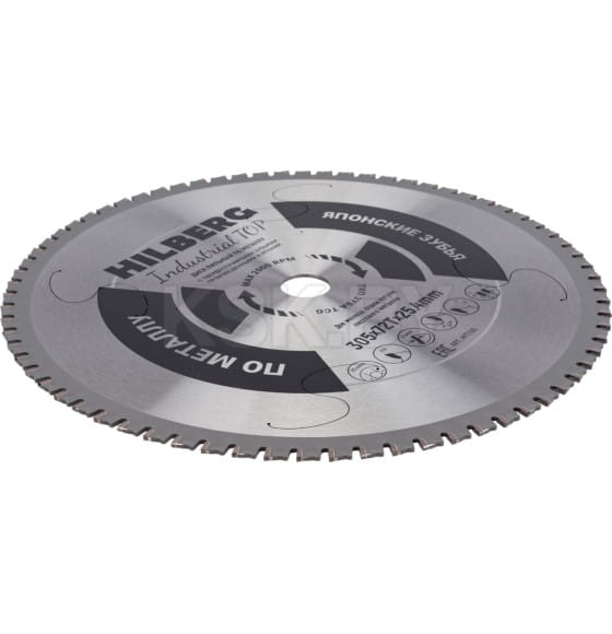 Диск пильный по металлу 305х72Тх25.4 мм Industrial TOP Hilberg HFT305 (HFT305) 